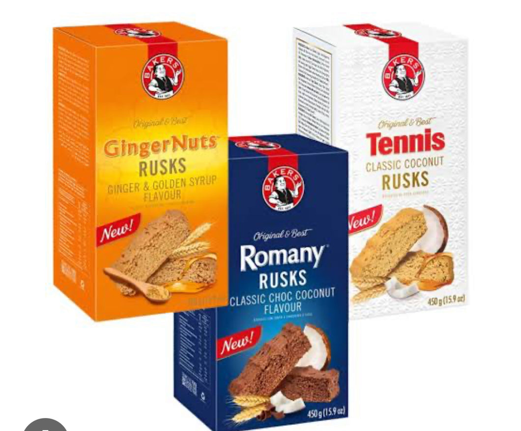 Bakers Rusk 450g Assorted