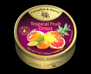 Cavendish & Harvey Tropical Fruit Drops Tin 200g