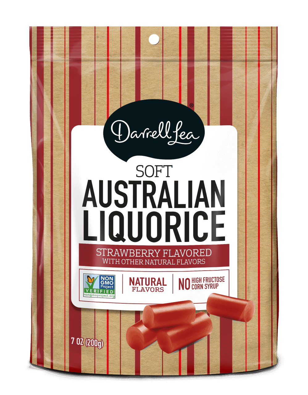 Darrell Lea Soft Strawberry Liquorice 200g