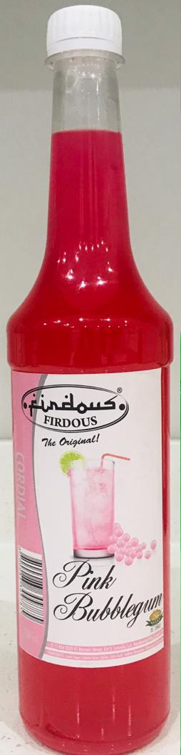 Firdous Pink Bubblegum Cordial 750ml