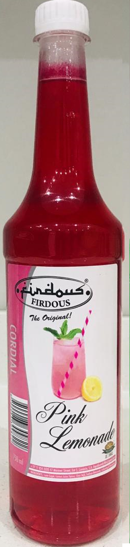 Firdous Pink Lemonade Cordial 750ml