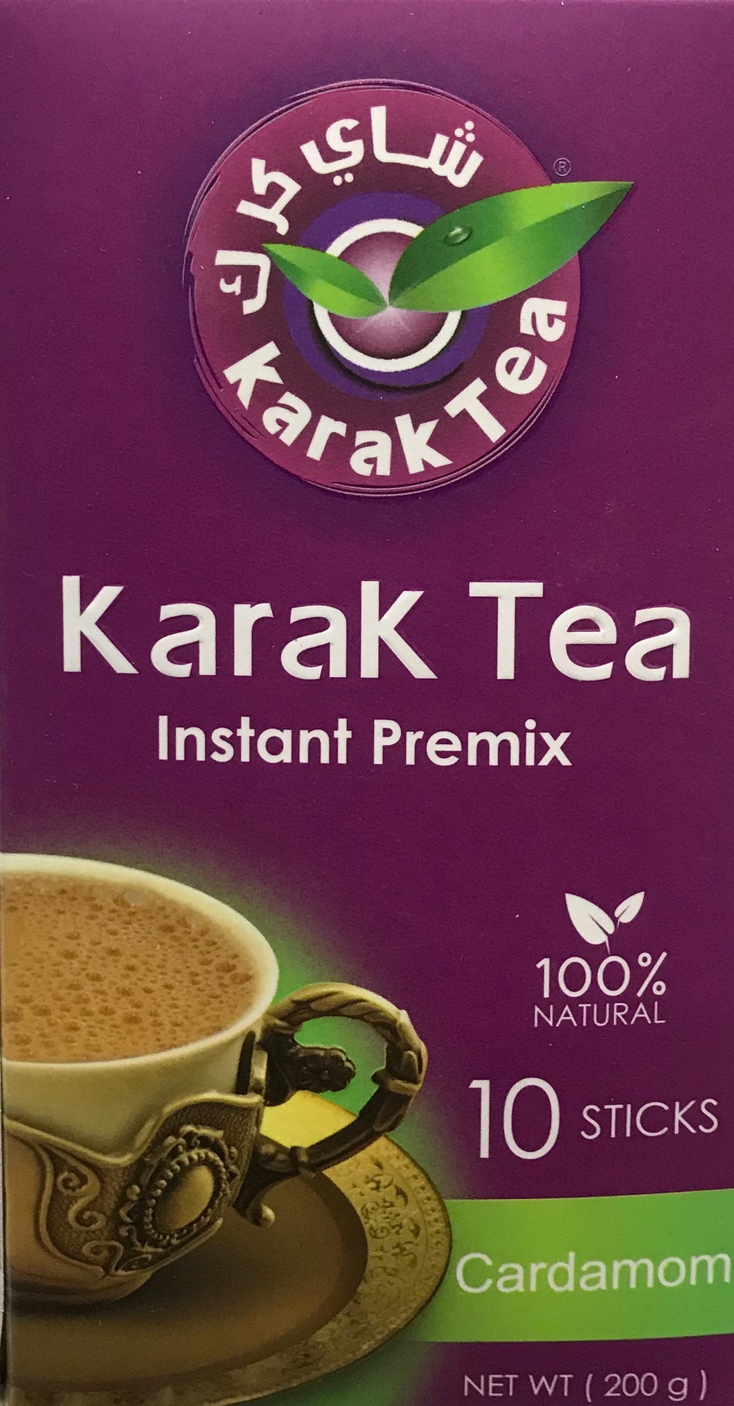 Karak Tea Instant Premix 200g Cardamom (10 Sticks)