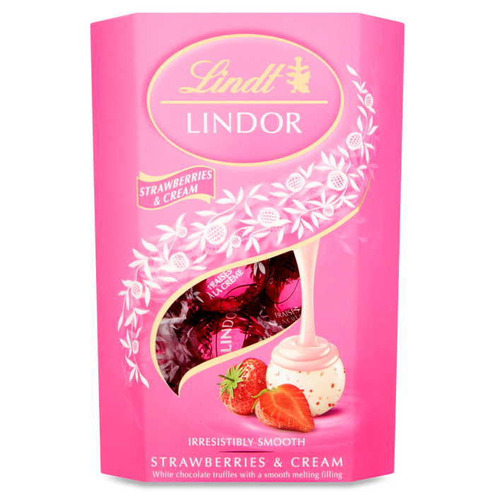 Lindt Lindor Strawberries and Cream 200g