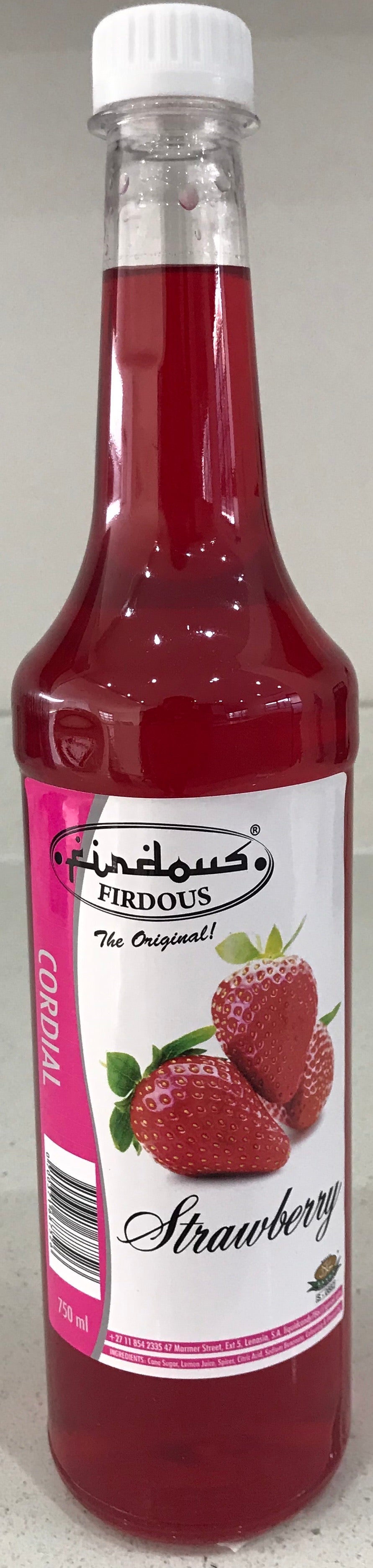 Firdous Strawberry Cordial 750ml