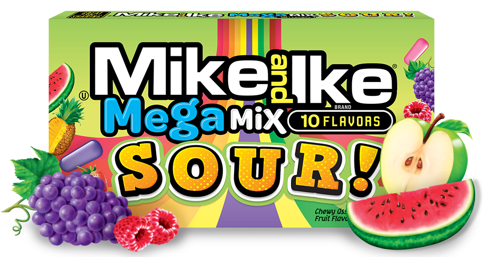 Mike & Ike MegaMix Sour! 10 Flavors 121g
