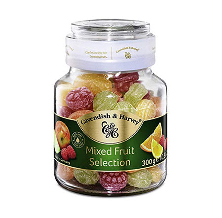 Cavendish & Harvey Mixed Fruit Drops Jar 300g
